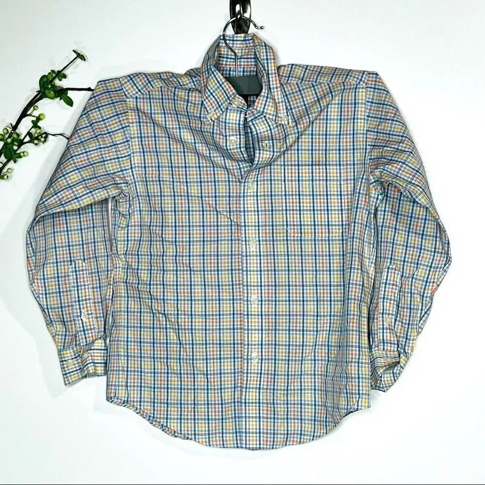 Brooks Brothers Boys Button Down Check Shirt